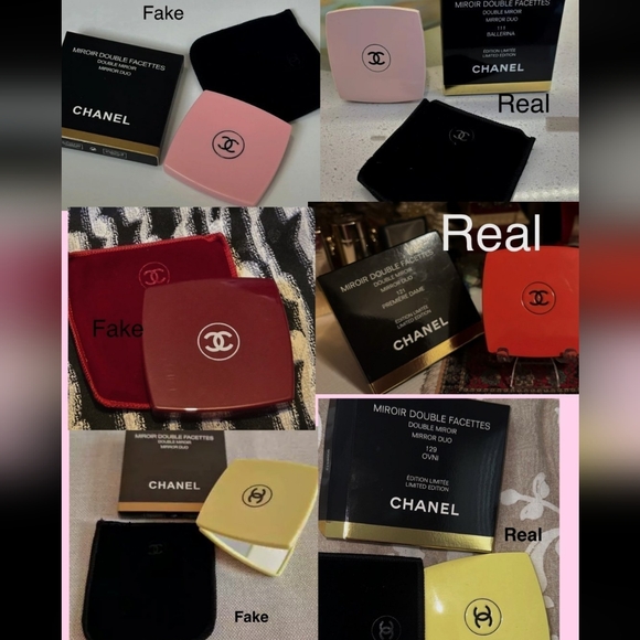 How to Recognize authentic CC Compact Mirrors! Not for Sale! 🖤$46 on Chanel RN! - Picture 7 of 16